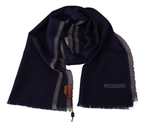 Striped Wool Unisex Wrap Fringes Men's Scarf - Missoni - Modalova