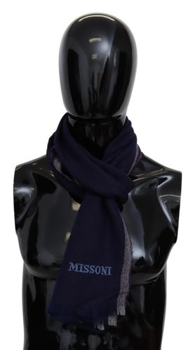 Striped Wool Unisex Wrap Fringes Men's Scarf - Missoni - Modalova