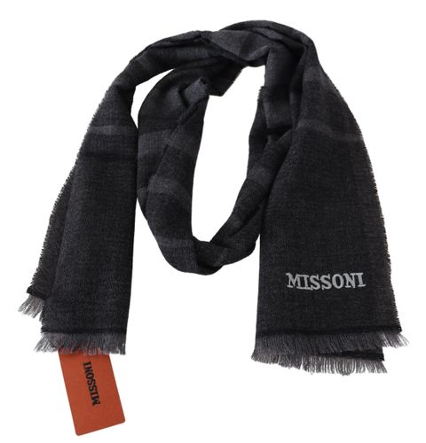 Striped Wool Unisex Neck Wrap Men's Scarf - Missoni - Modalova