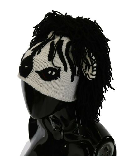 Knitted Cashmere Animal Design Women's Hat - Dolce & Gabbana - Modalova