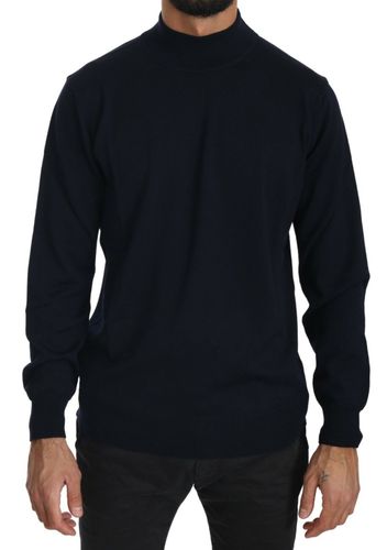Dark Crewneck Pullover 100% Wool Men's Sweater - MILA SCHÃN - Modalova