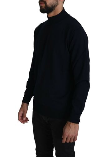 Dark Crewneck Pullover 100% Wool Men's Sweater - MILA SCHÃN - Modalova