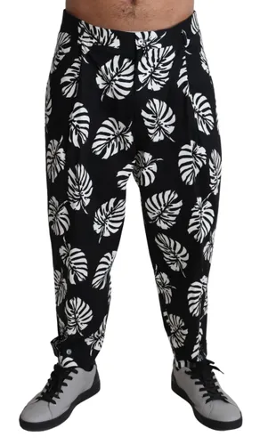 Leaf Cotton Stretch Trouser Men's Men's Pants - Dolce & Gabbana - Modalova