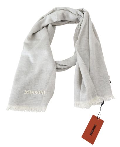Wool Knit Unisex Neck Wrap Men's Scarf - Missoni - Modalova
