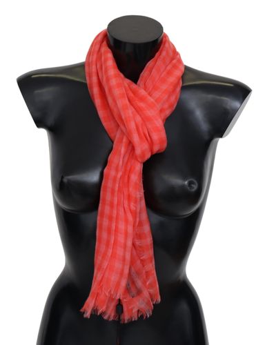 Check Cashmere Unisex Wrap Fringes Men's Scarf - Missoni - Modalova