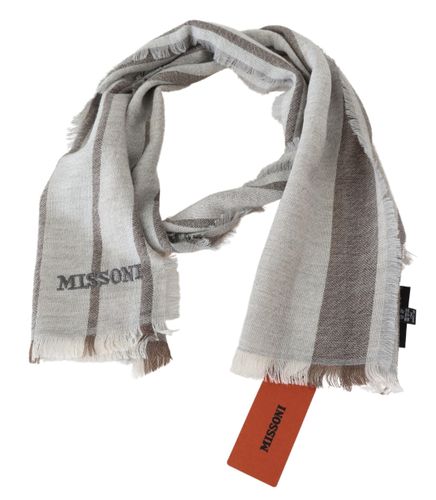 Striped Wool Unisex Neck Wrap Men's Scarf - Missoni - Modalova