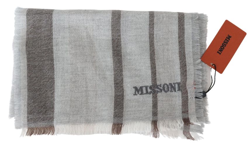 Striped Wool Unisex Neck Wrap Men's Scarf - Missoni - Modalova