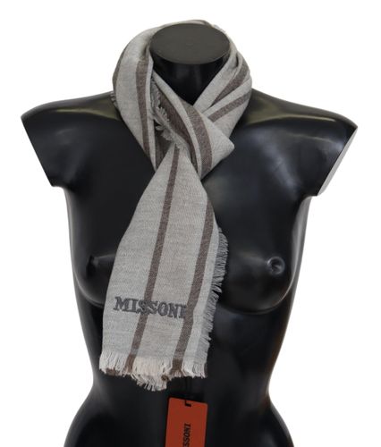 Striped Wool Unisex Neck Wrap Men's Scarf - Missoni - Modalova