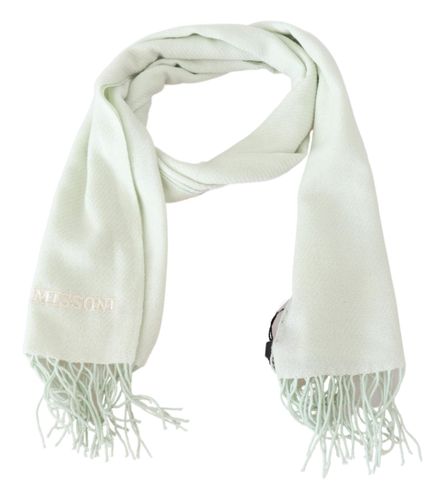 Light Pattern Cashmere Unisex Wrap Fringes Men's Scarf - Missoni - Modalova