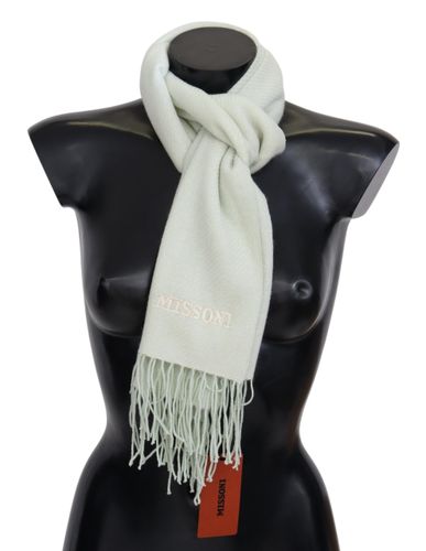 Light Pattern Cashmere Unisex Wrap Fringes Men's Scarf - Missoni - Modalova