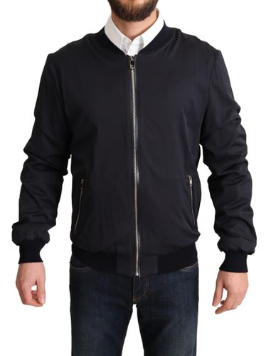 Silk Coat Short Bomber Men Men's Jacket - Dolce & Gabbana - Modalova