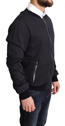 Silk Coat Short Bomber Men Men's Jacket - Dolce & Gabbana - Modalova