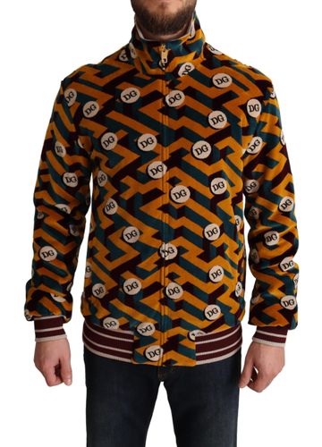 Velvet DG Logo Mens Sweater Men's Jacket - Dolce & Gabbana - Modalova