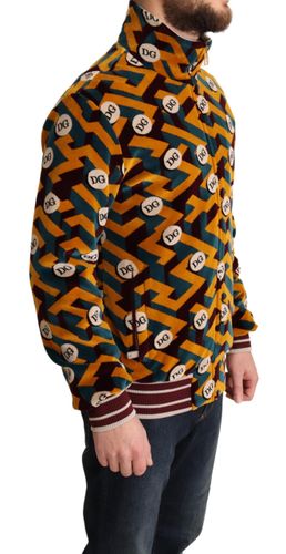 Velvet DG Logo Mens Sweater Men's Jacket - Dolce & Gabbana - Modalova
