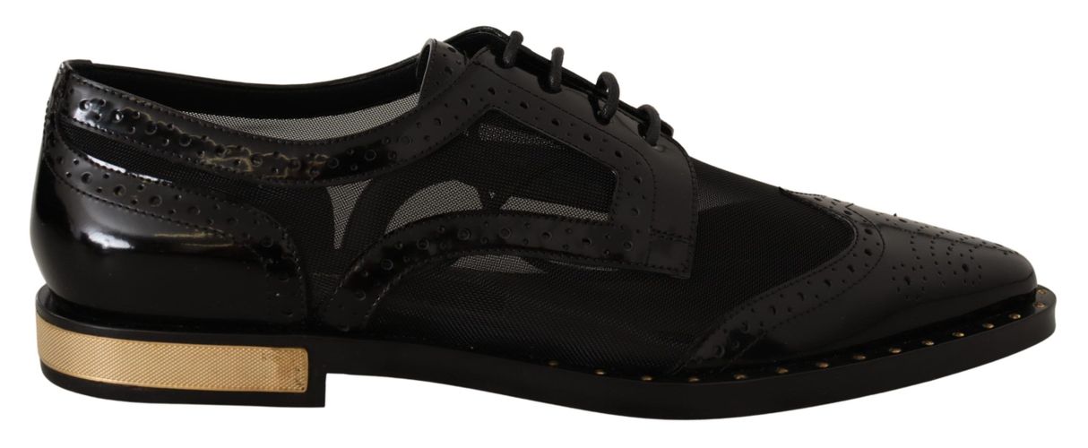 Leather Broques Sheer Wingtip Women's Shoes - Dolce & Gabbana - Modalova