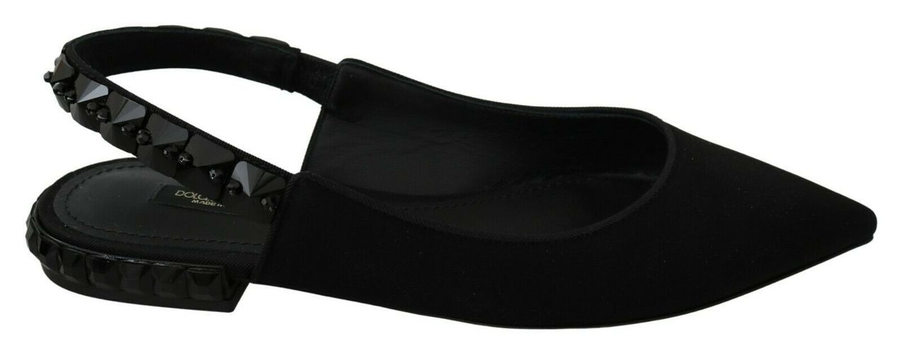 Flats Slingback Charmeuse Women's Shoes - Dolce & Gabbana - Modalova