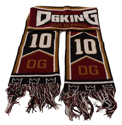 Wool Knit DG King Shawl Wrap Men's Scarf - Dolce & Gabbana - Modalova