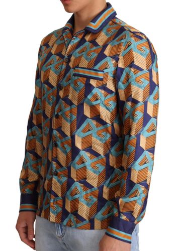 DG Logo Silk Mens Top Men's Shirt - Dolce & Gabbana - Modalova
