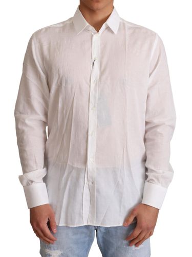 Cotton Floral Pattern MARTINI Men's Shirt - Dolce & Gabbana - Modalova