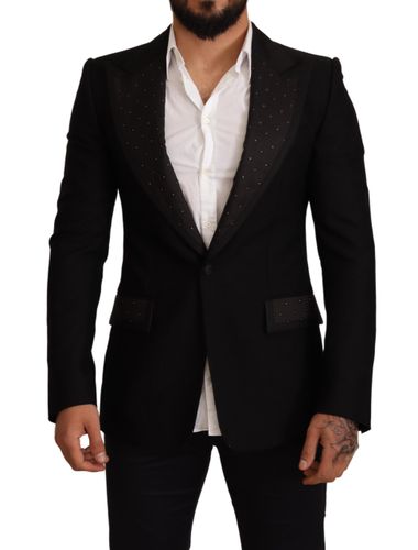 Wool Slim Fit Coat Blazer Men's Jacket - Dolce & Gabbana - Modalova