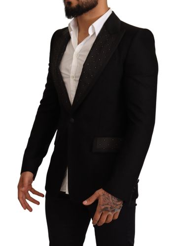 Wool Slim Fit Coat Blazer Men's Jacket - Dolce & Gabbana - Modalova