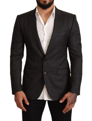 Check Wool Slim Fit Blazer Men's Jacket - Dolce & Gabbana - Modalova
