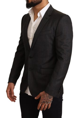 Check Wool Slim Fit Blazer Men's Jacket - Dolce & Gabbana - Modalova