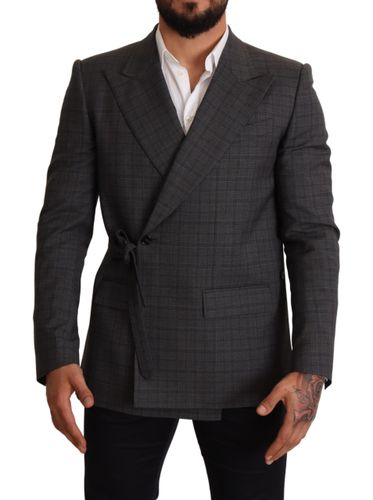 Check Wool Slim Fit Blazer Men's Jacket - Dolce & Gabbana - Modalova