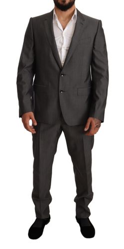 Metallic MARTINI Slim Fit Set Men's Suit - Dolce & Gabbana - Modalova