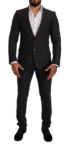 Wool MARTINI Slim Fit Set Men's Suit - Dolce & Gabbana - Modalova