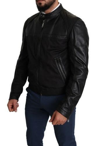 Nylon Full Zip Men Bomber Coat Men's Jacket - Dolce & Gabbana - Modalova