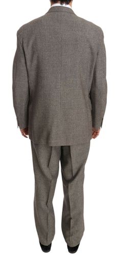 Wool Regular Single Breasted Men's Suit - Fendi - Modalova