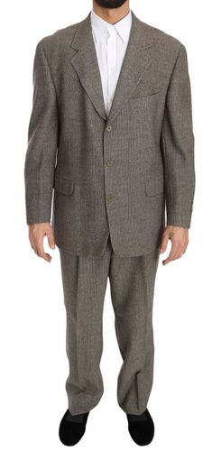 Wool Regular Single Breasted Men's Suit - Fendi - Modalova