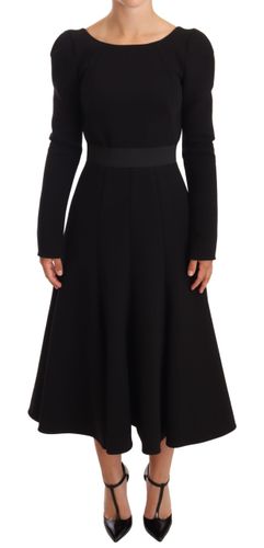 Wool Stretch Sheath Open Back Women's Dress - Dolce & Gabbana - Modalova