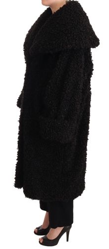 Polyester Fur Trench Coat Women's Jacket - Dolce & Gabbana - Modalova