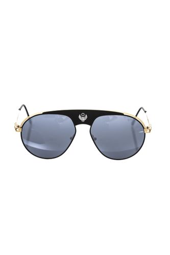 Metallic Men's Sunglass Men's Shield - Frankie Morello - Modalova