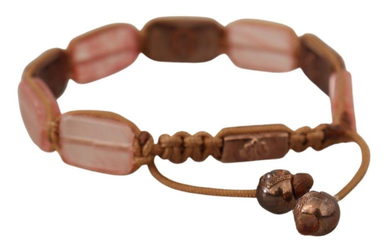 Crystals Logo Embellished Adjustable Women's Bracelet - Nialaya - Modalova
