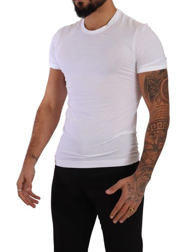 Round Neck Cotton Stretch T-shirt Men's Underwear - Dolce & Gabbana - Modalova