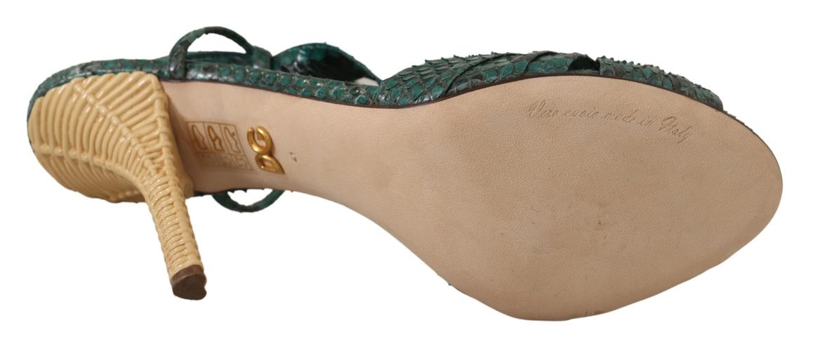 Python Strap Sandals Heels Women's Shoes - Dolce & Gabbana - Modalova