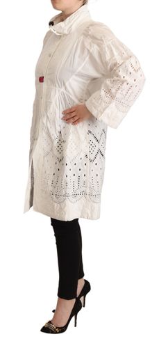 Button Down Long Sleeve Polyester Women's Jacket (Pre-Owned) - Ermanno Scervino - Modalova