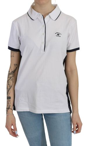 Cotton Collared Short Sleeve Women's Top - Beverly Hills - Modalova