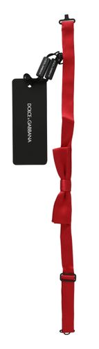 Silk Slim Adjustable Neck Papillon Bow Men's Tie - Dolce & Gabbana - Modalova