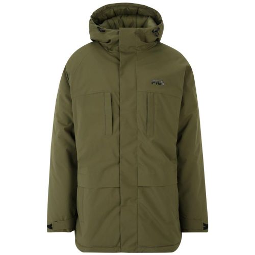 Fila Green Polyester Men's Parka - Fila - Modalova