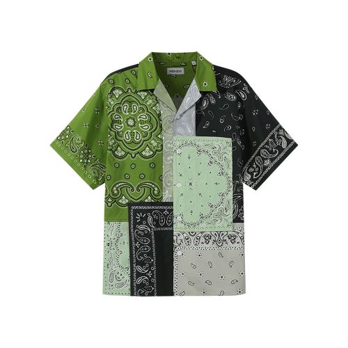 Cotton Pattern Men's Shirt - Kenzo - Modalova