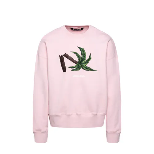 Cotton Men's Sweatshirt - Palm Angels - Modalova