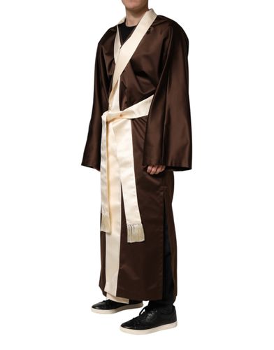 Cream Lounge Belted Bathrobe Men's Jacket (Pre-Owned) - Dolce & Gabbana - Modalova