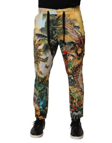 Tropical King Lounge Trouser Men's Pants - Dolce & Gabbana - Modalova