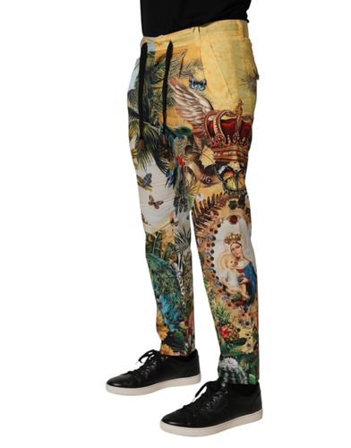Tropical King Lounge Trouser Men's Pants - Dolce & Gabbana - Modalova