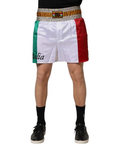 Italia Polyester Bermuda Men's Shorts - Dolce & Gabbana - Modalova