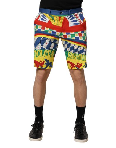 Carretto Print Men Bermuda Men's Shorts (Pre-Owned) - Dolce & Gabbana - Modalova